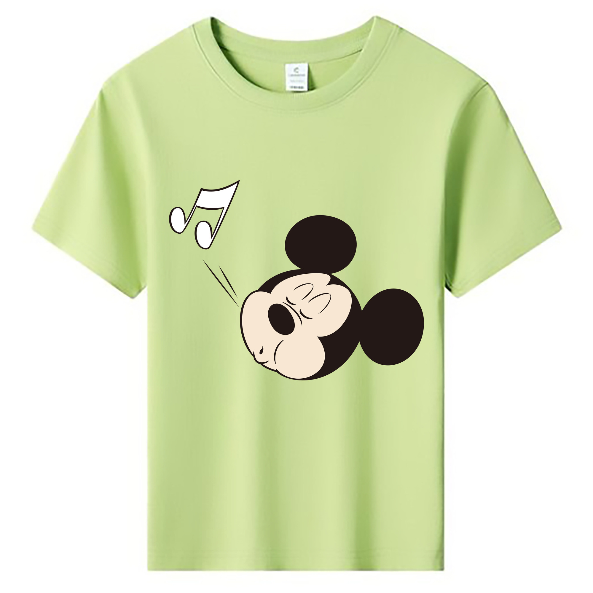 （画像用） ミッキーマウス Mickey Mouse 綿100％キッズTシャツ（フロントプリント）